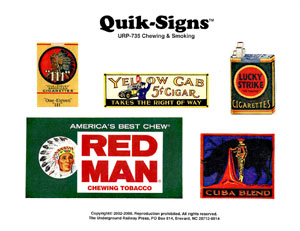 CHEWING AND SMOKING DECALS